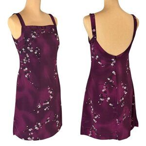 NWT VTG Y2K Rampage Floral Mini Dress Sz.6 Purple Asian 90s Coquette Fairy